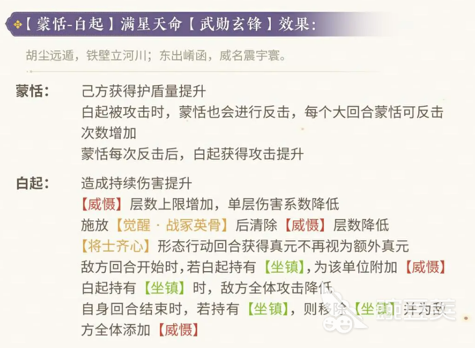 忘川风华录蒙恬介绍 忘川风华录蒙恬怎么样