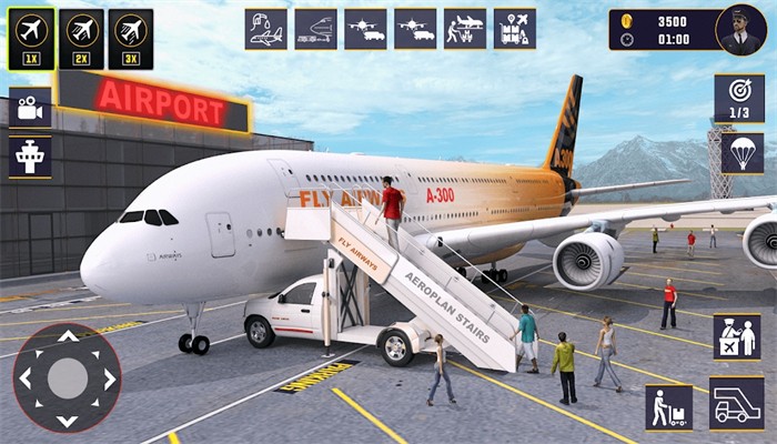 飞行飞行员模拟器3D截图1