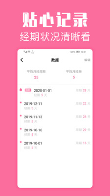 大姨妈月经期管家截图1